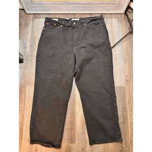 Women's Levi's Black Wedgie Straight Jeans 16W